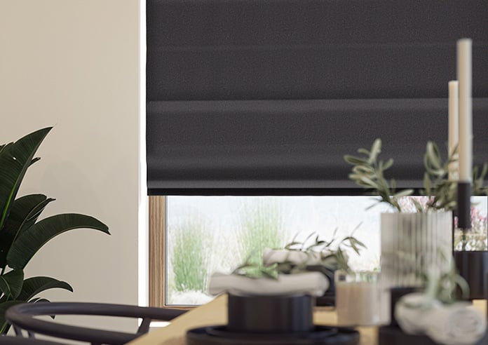 Carina, Blackberry - Twist&Fit Roman Blind - Image 5